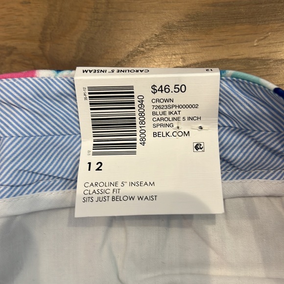 NWT Crown & Ivy Caroline shorts size 12 - Picture 2 of 5